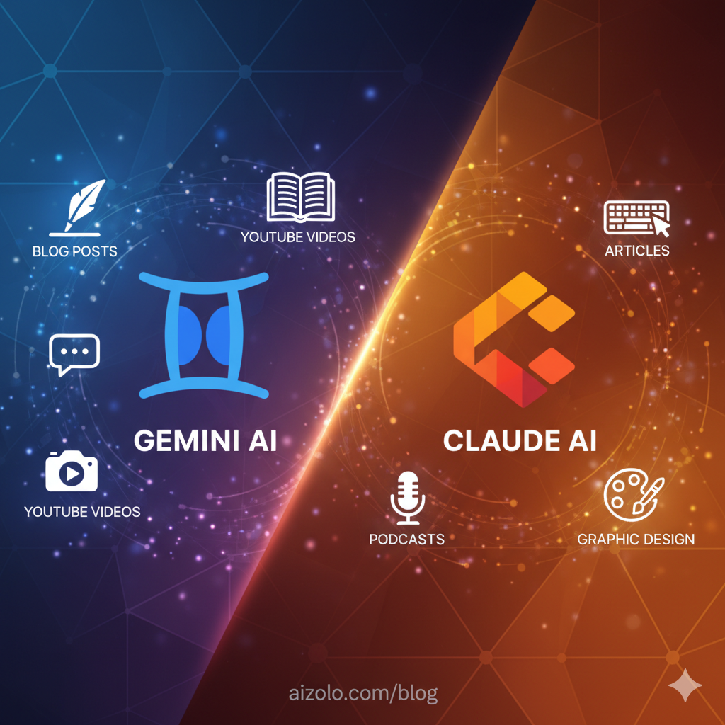 Gemini vs Claude for Content Creation — Which AI Wins for Creators in 2025?