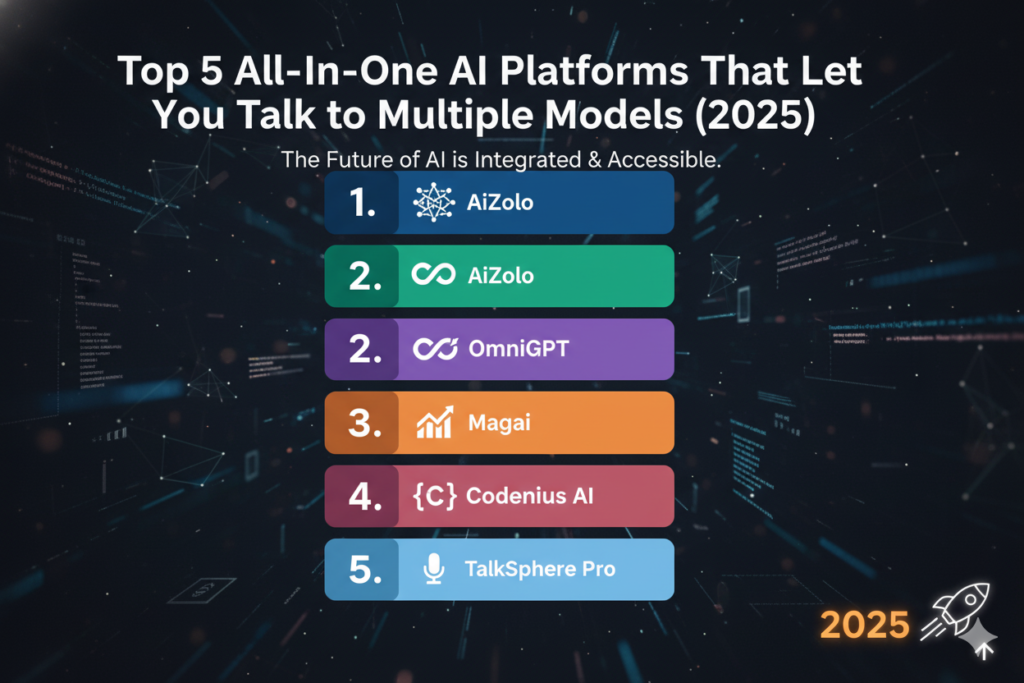 Top 5 All-In-One AI Platforms That Let You Talk to Multiple Models (2025)