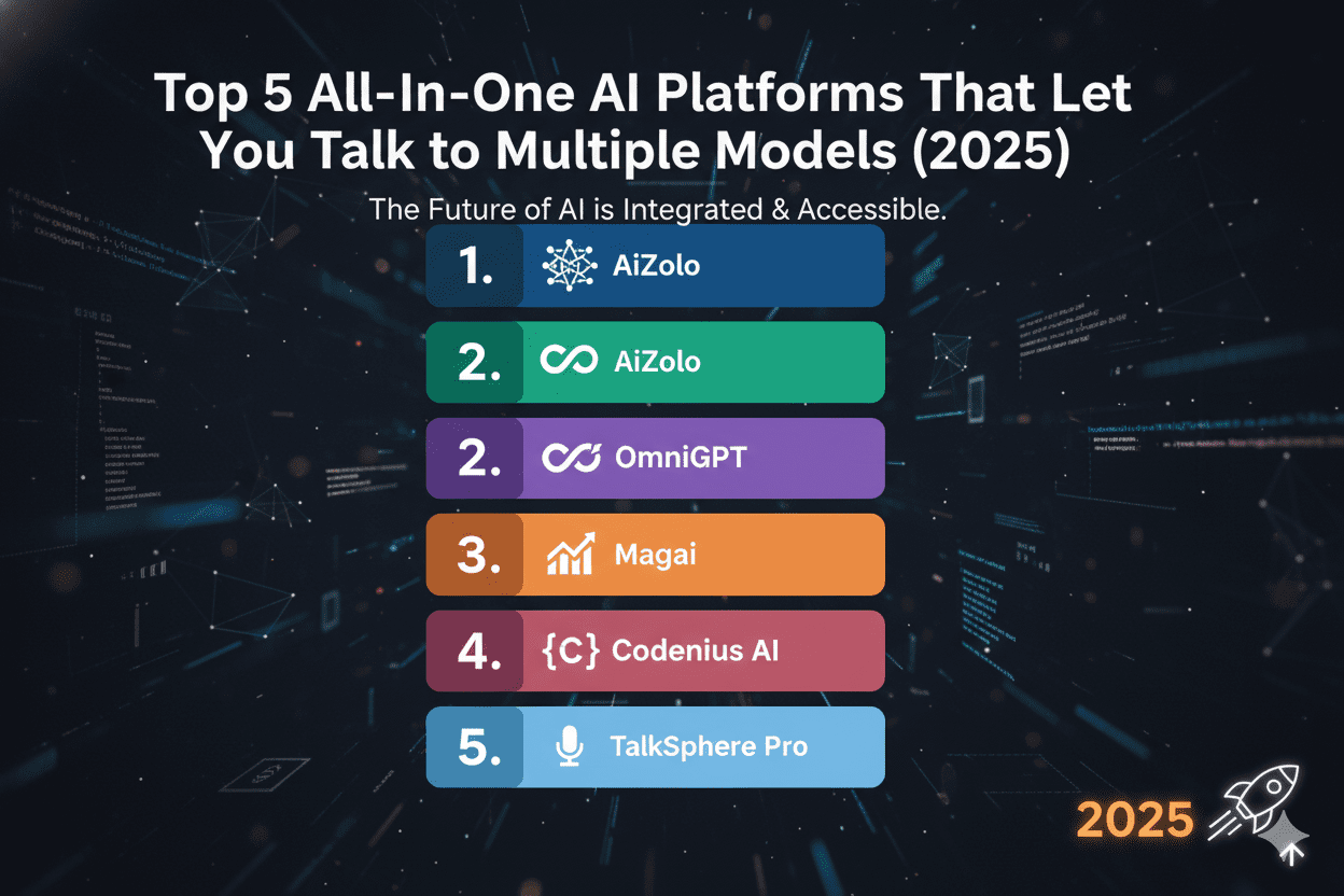 One Ai Platform Top 5 Multi-Model All-In-One AI Platforms You Should Use in 2026