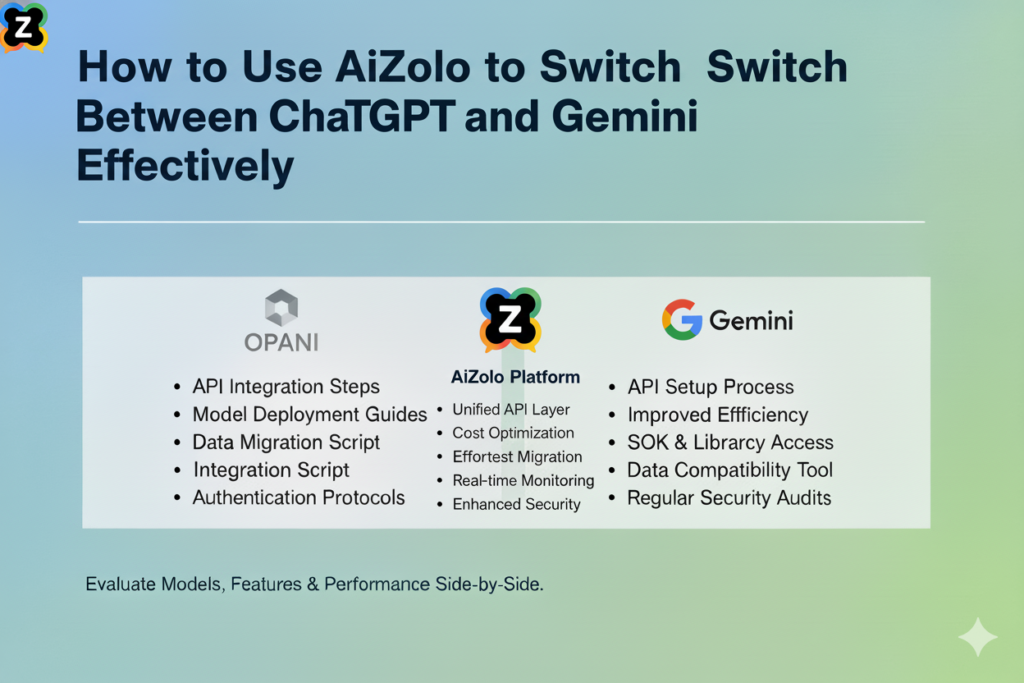 How to Use AiZolo to Switch Between ChatGPT and Gemini Effectively