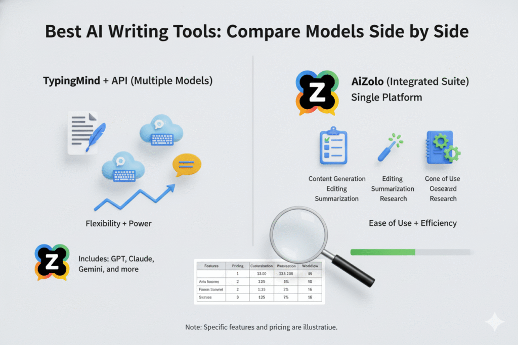 Best AI Writing Tools: Compare Models Side by Side