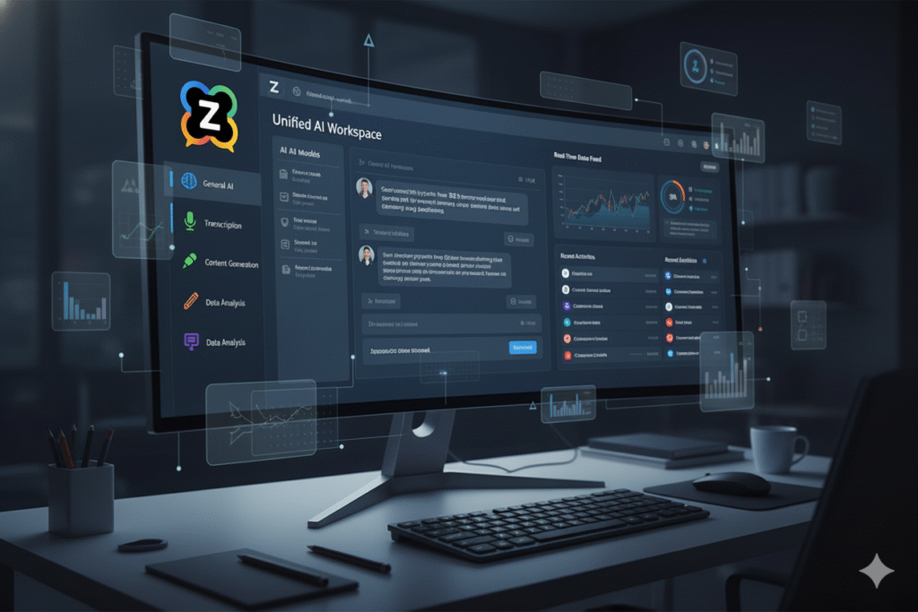 Clean, modern dashboard showing multiple AI models in one unified interface