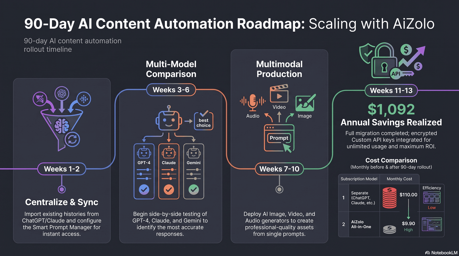 90 day blog automation case study timeline