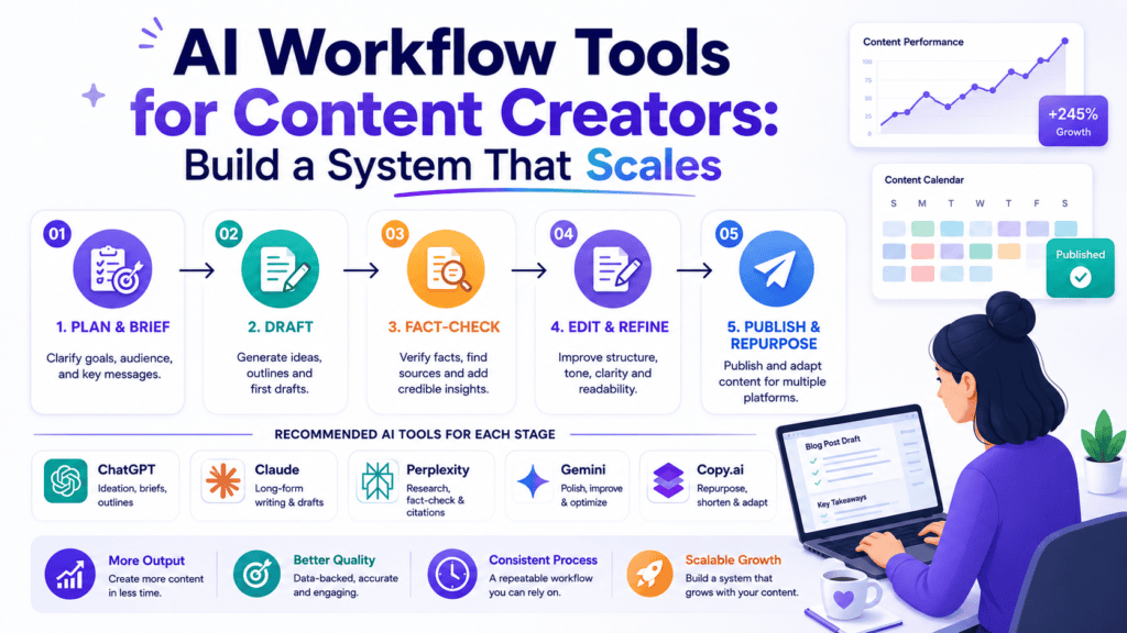 Current image: AI Workflow Tools for Content Creators Build a System That Scales
