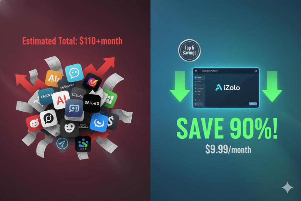 AI subscription savings compared to individual SaaS tools