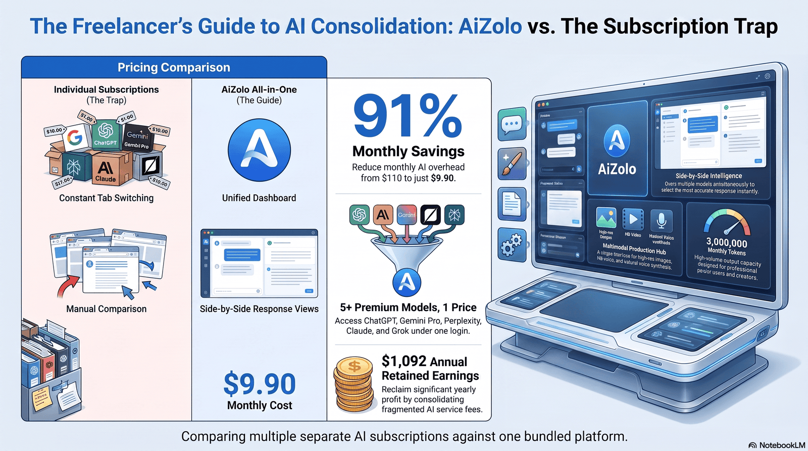 AI tools bundle dashboard for freelancers in 2026