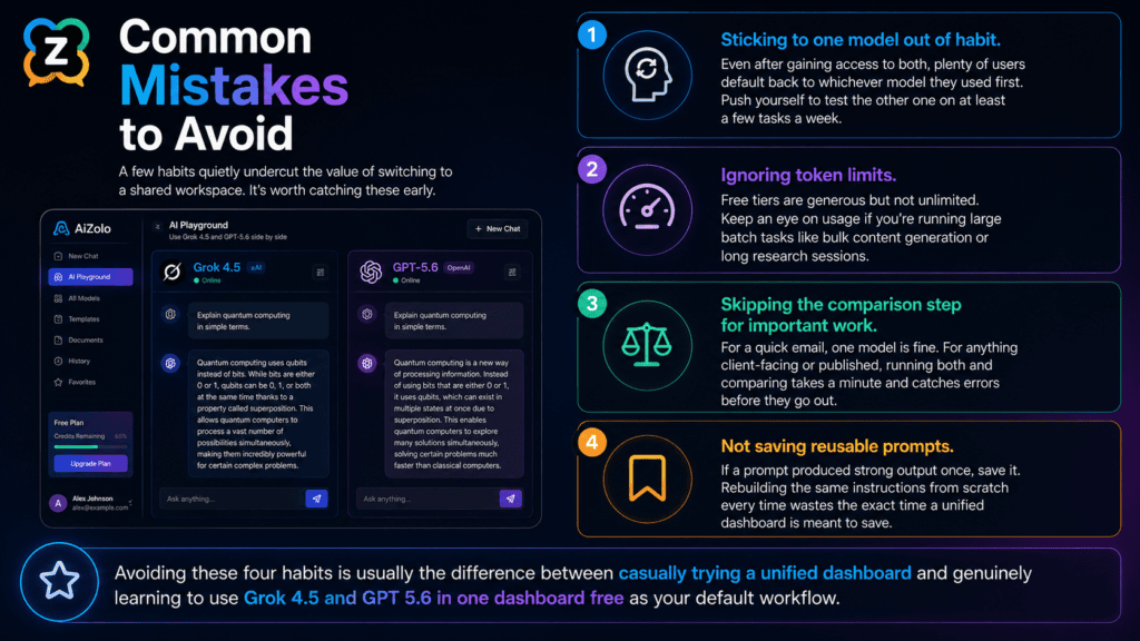Use Grok 4.5 and GPT 5.6 in One Dashboard Free: A 2026 Working Guide 6 AI workspace for teams