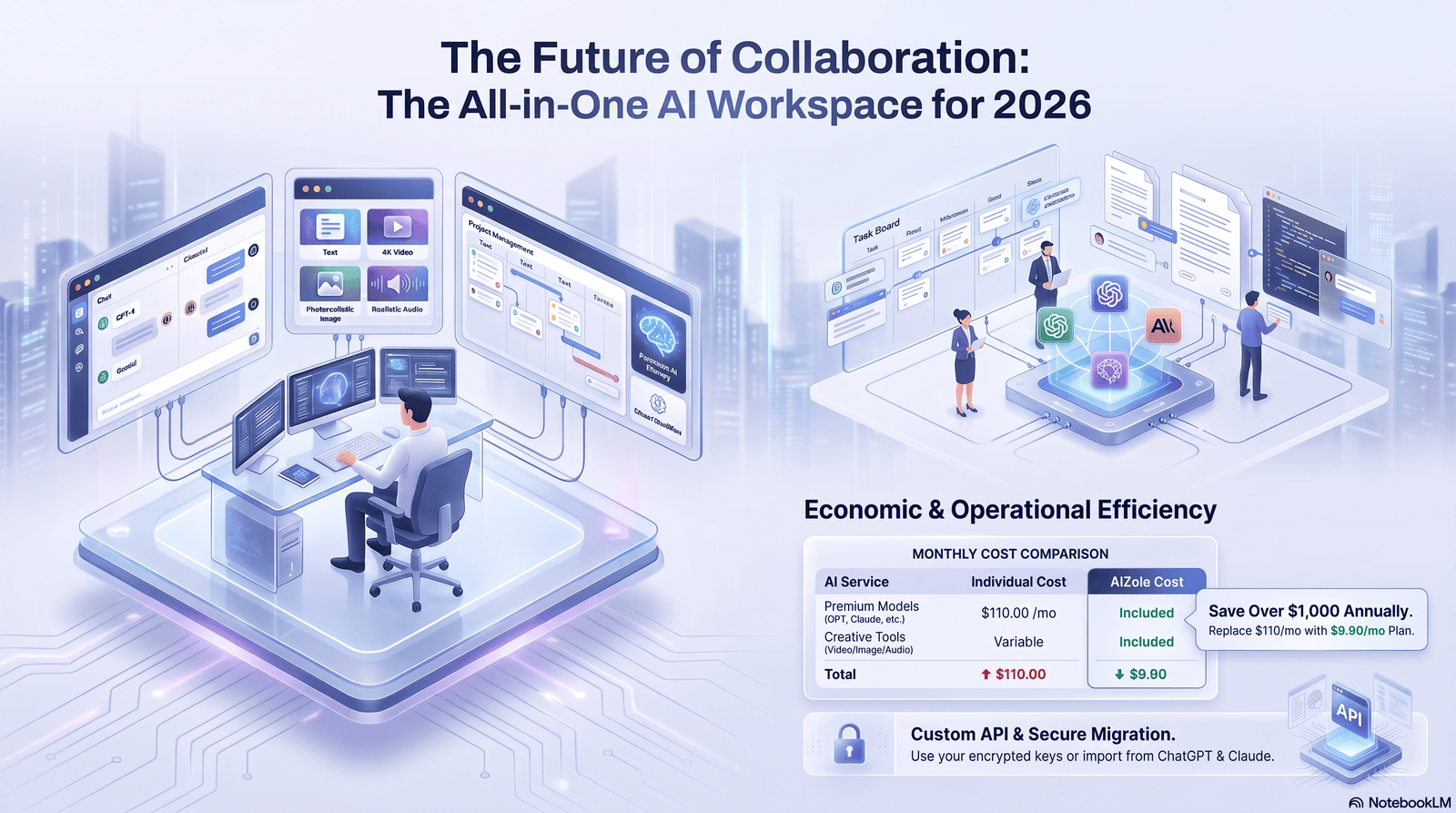 AI workspace platform for teams and freelancers
