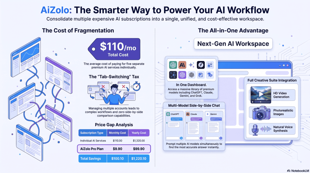AI workspace platform for teams and freelancers dashboard illustration