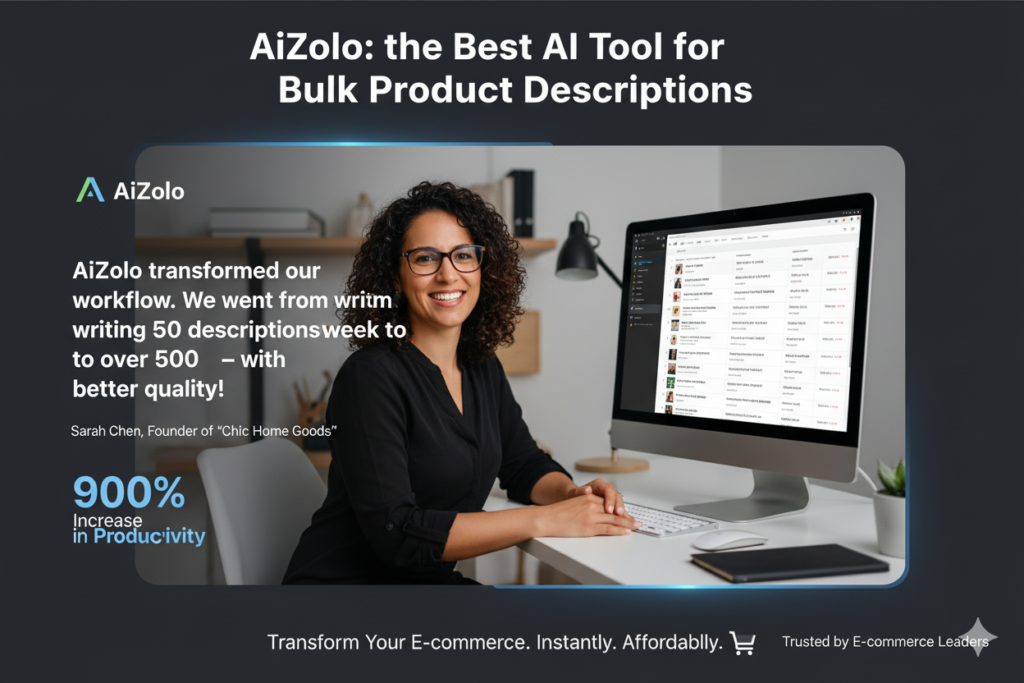 Best AI Tool for Bulk Product Descriptions