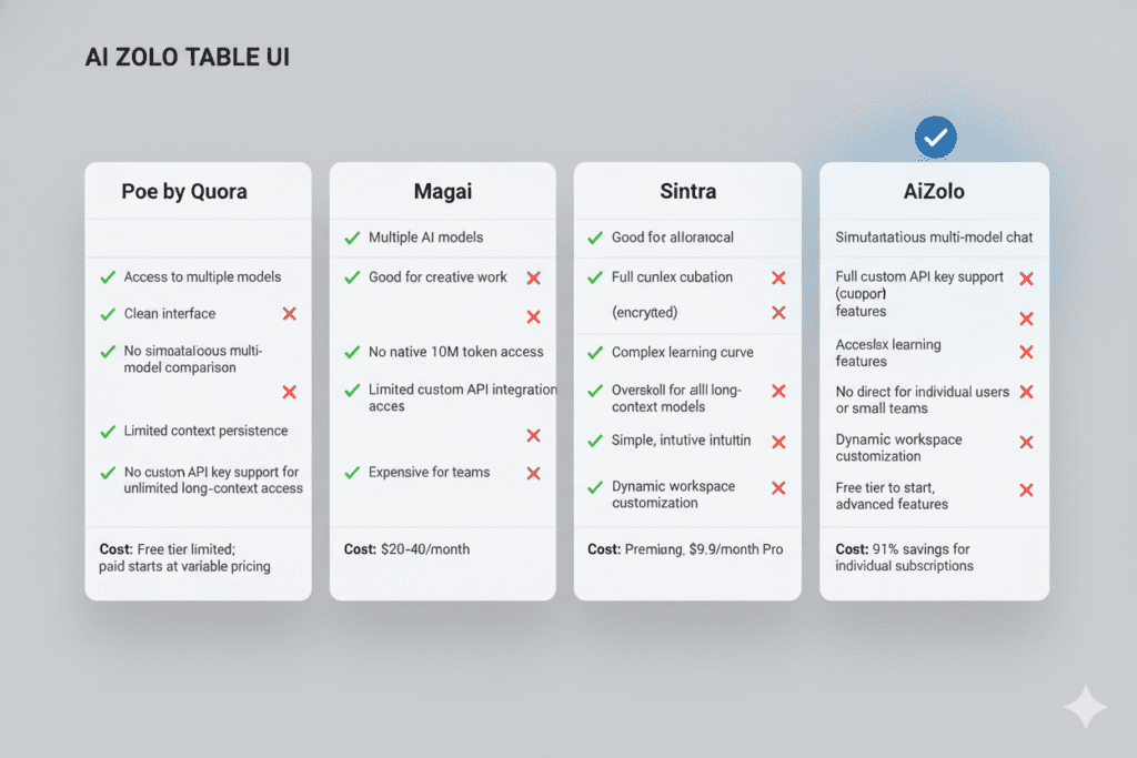 Best AI aggregator for 10 million token context.6