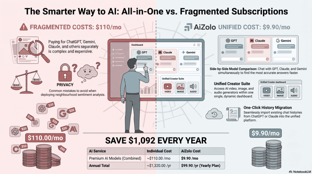 Common mistakes in AI powered neighbourhood sentiment analysis