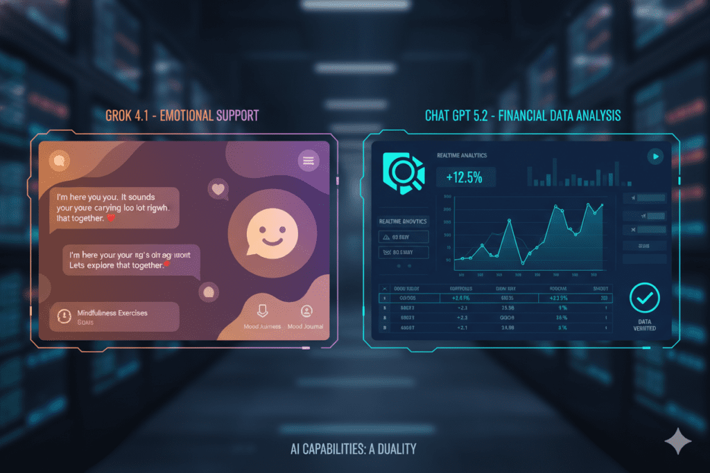 Compare Grok 4.1 fast EQ Bench vs ChatGPT 5.2