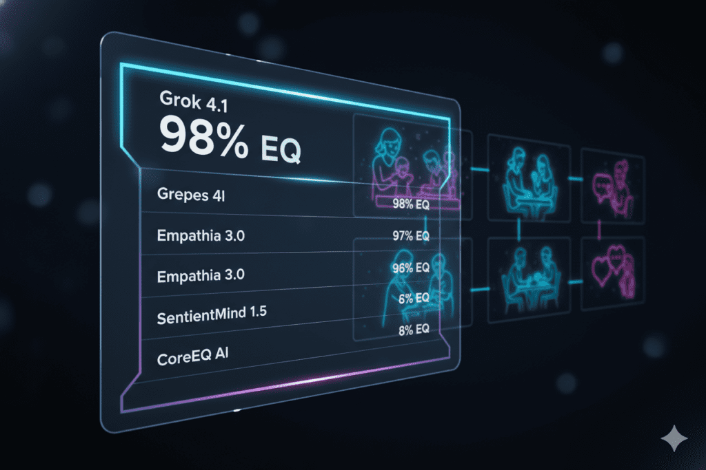Compare Grok 4.1 fast EQ Bench vs ChatGPT 5.2
