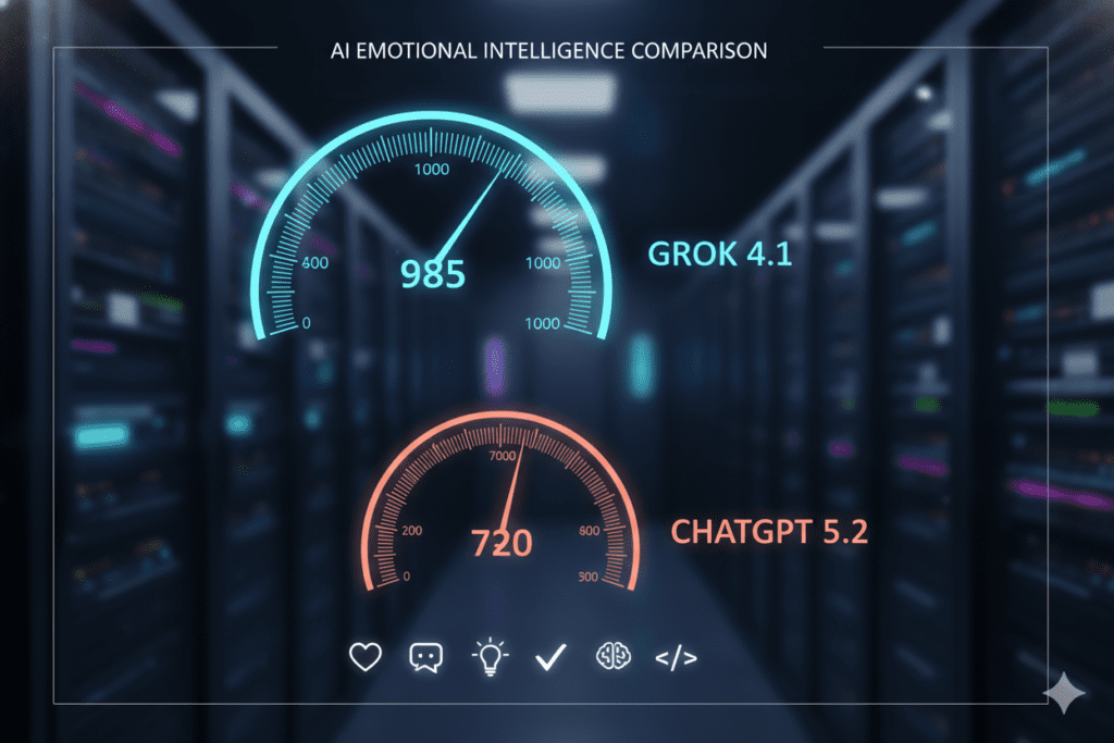 Compare Grok 4.1 fast EQ Bench vs ChatGPT 5.2