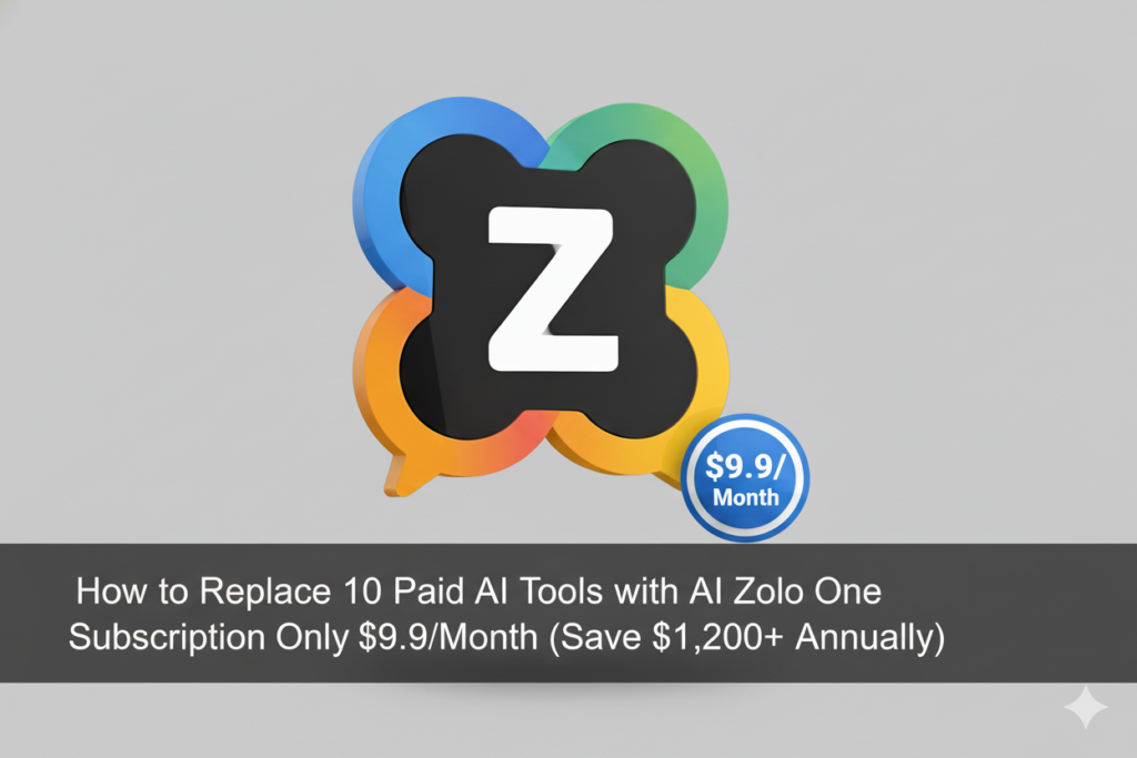 How to Replace 10 Paid AI Tools with AI Zolo One Subscription Only $9.9/Month (Save $1,200+ Annually)