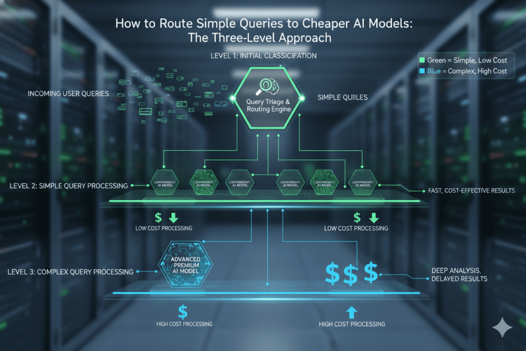 how to route simple queries to cheaper ai models