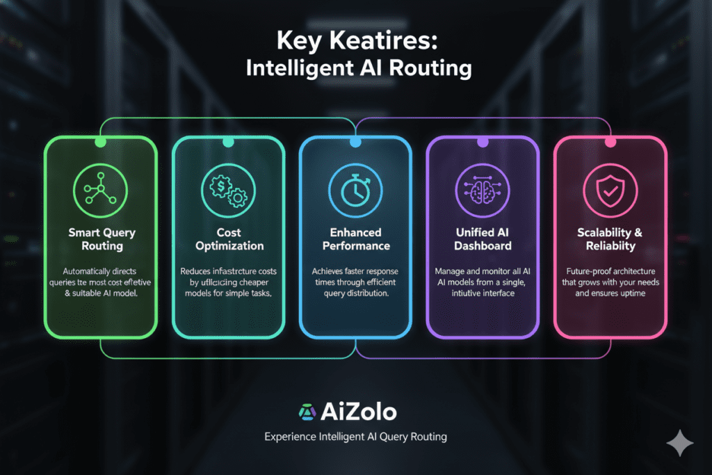 [Image Prompt: Infographic showing 5 key features with icons and brief descriptions]