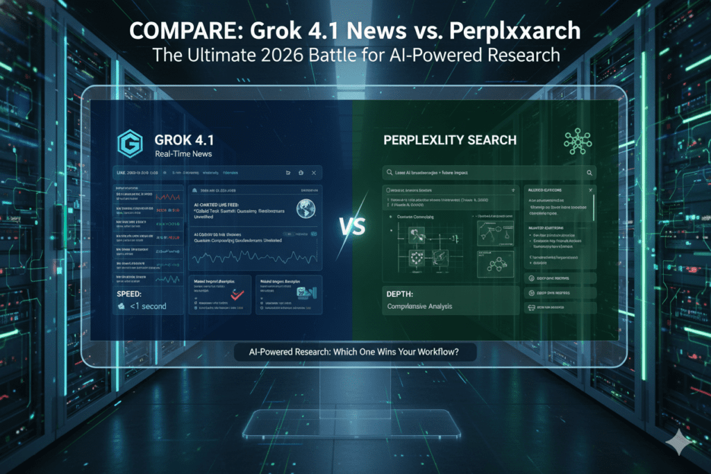 Compare Grok 4.1 Real-Time News vs Perplexity Search