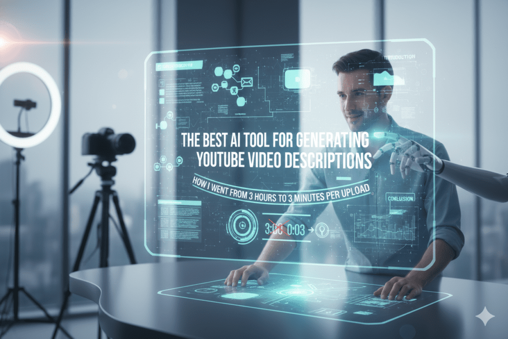 best ai tool for generating youtube video descriptions