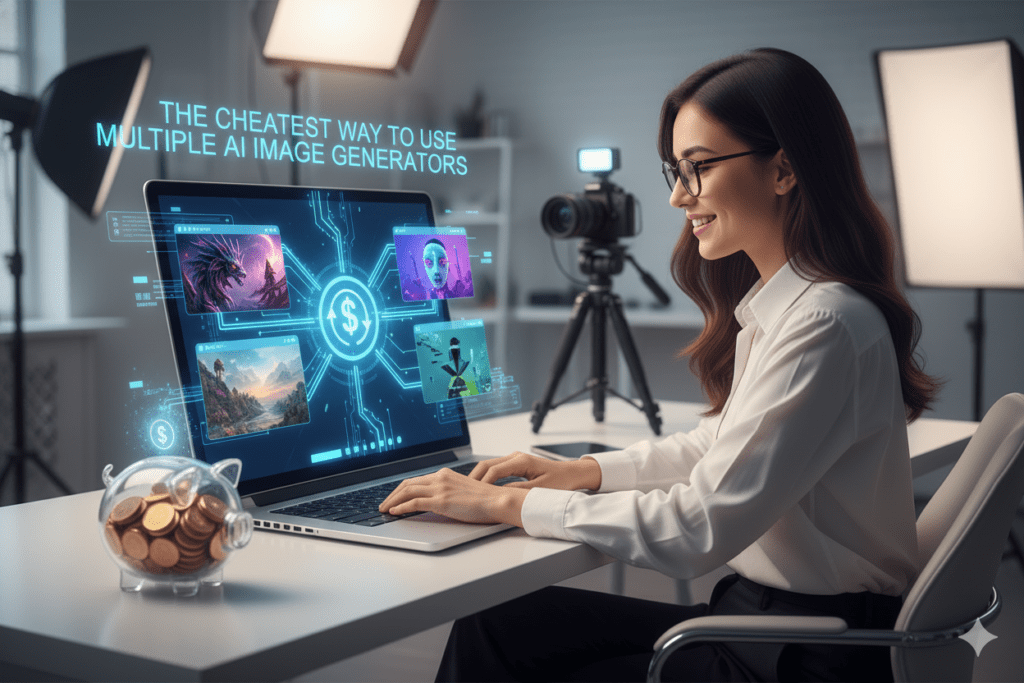 cheapest way to use multiple ai image generators