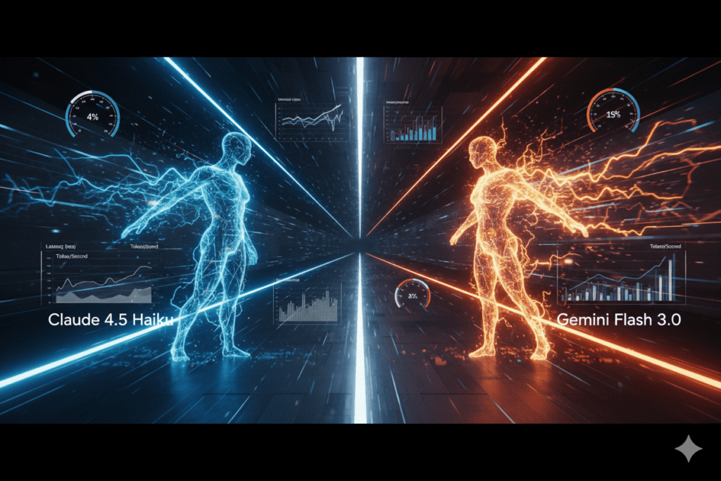 Compare Claude 4.5 Haiku and Gemini Flash 3.0 Speed