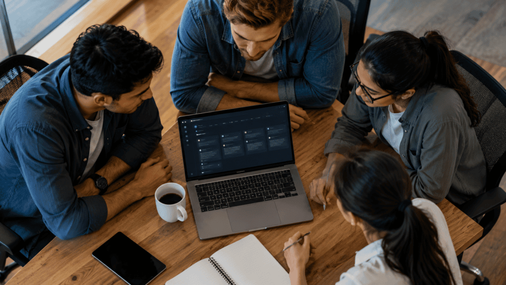 Team collaborating using a shared multi-model AI chat workspace
