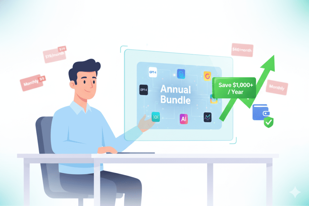 cheap annual AI tools bundle 2026