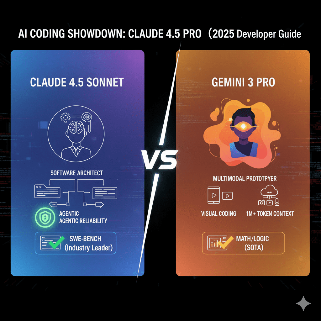 compare claude 4.5 sonnet vs gemini 3 pro for coding