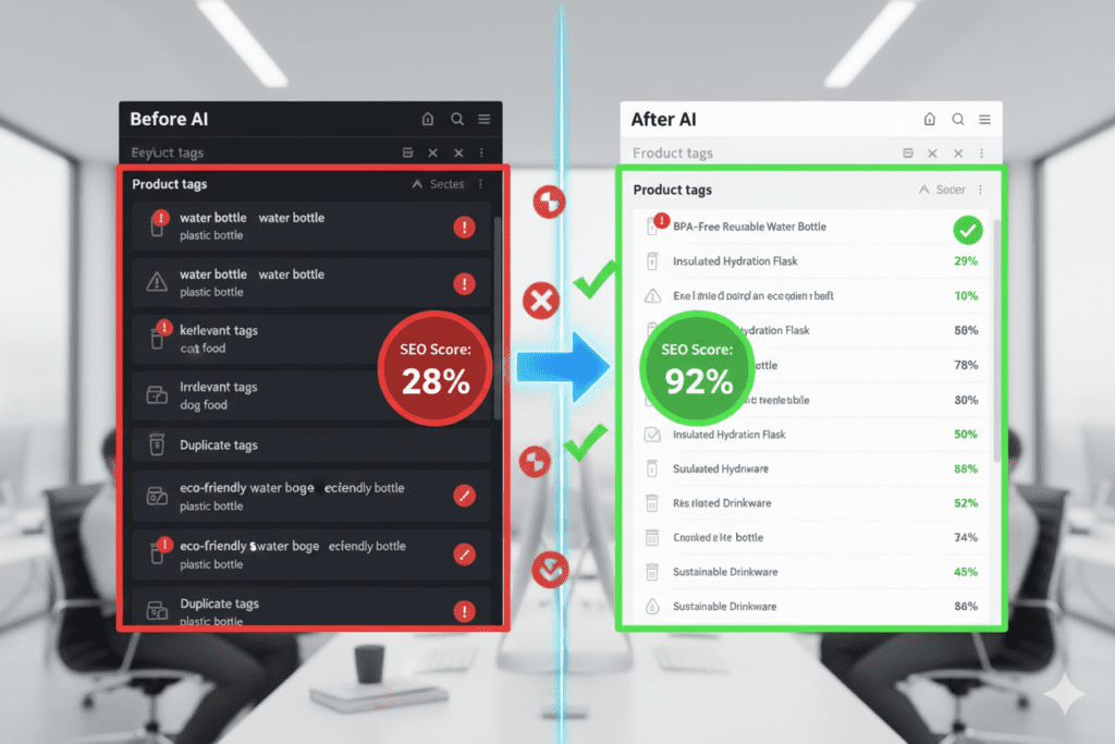 generate product tags using AI