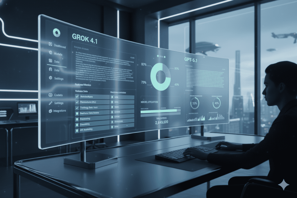 use grok 4.1 and gpt-5.1 in one dashboard free