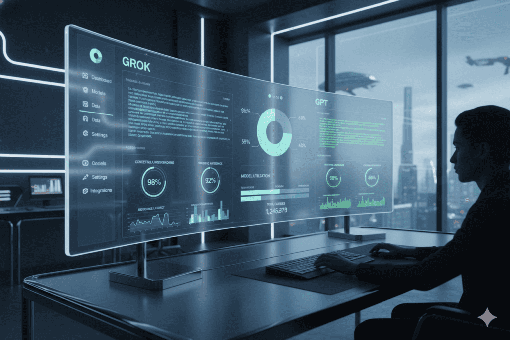 use grok 4.1 and gpt-5.1 in one dashboard free