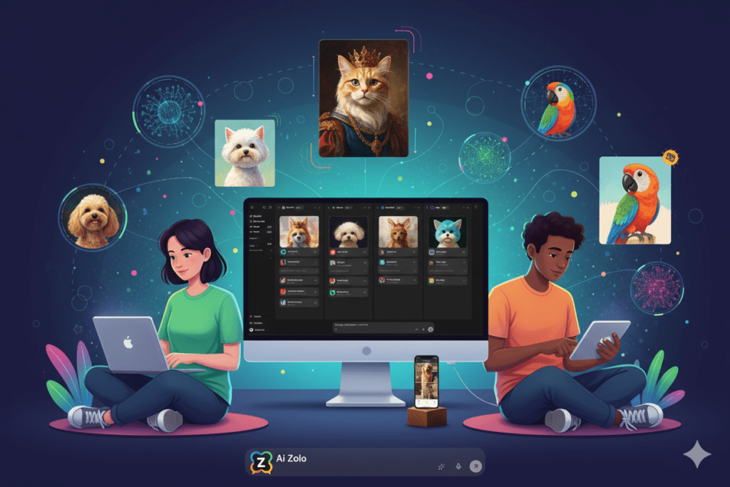 AI Pet Portrait Generator