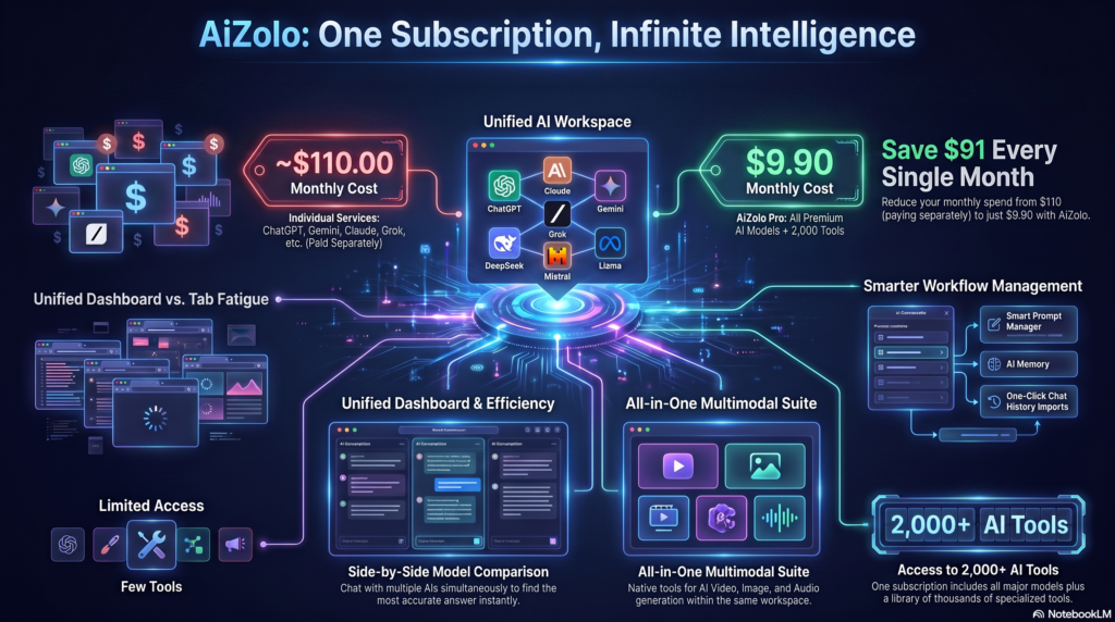 AI aggregator platforms route your prompts through multiple model APIs and return results through a unified workspace.