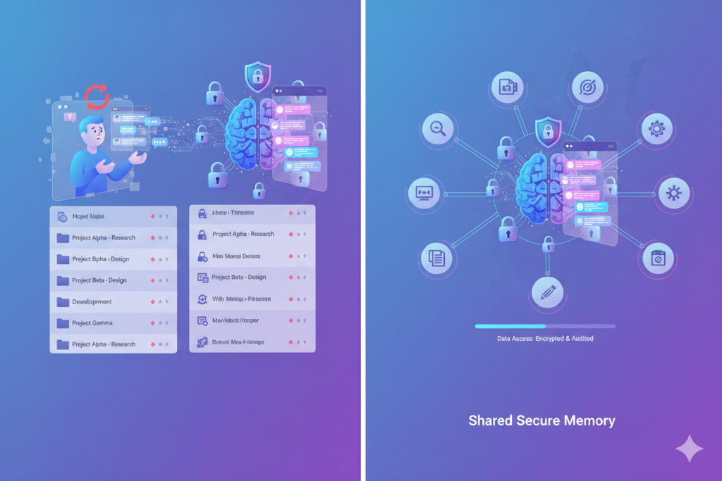 AI chat with encrypted memory