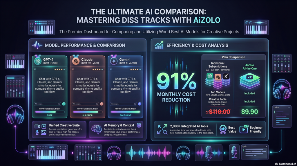 Comparison Table Best AI Diss Track Generators