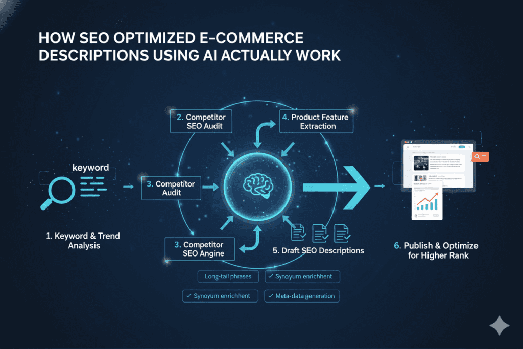 seo optimized ecommerce descriptions using ai