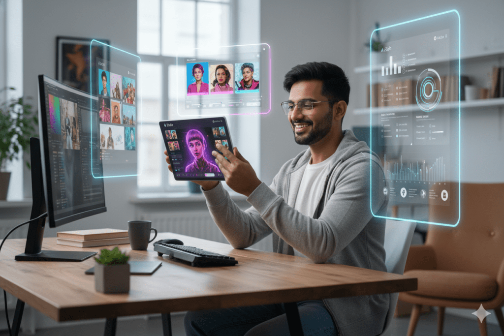 Real-World AI Selfie Generation Workflows with AiZolo