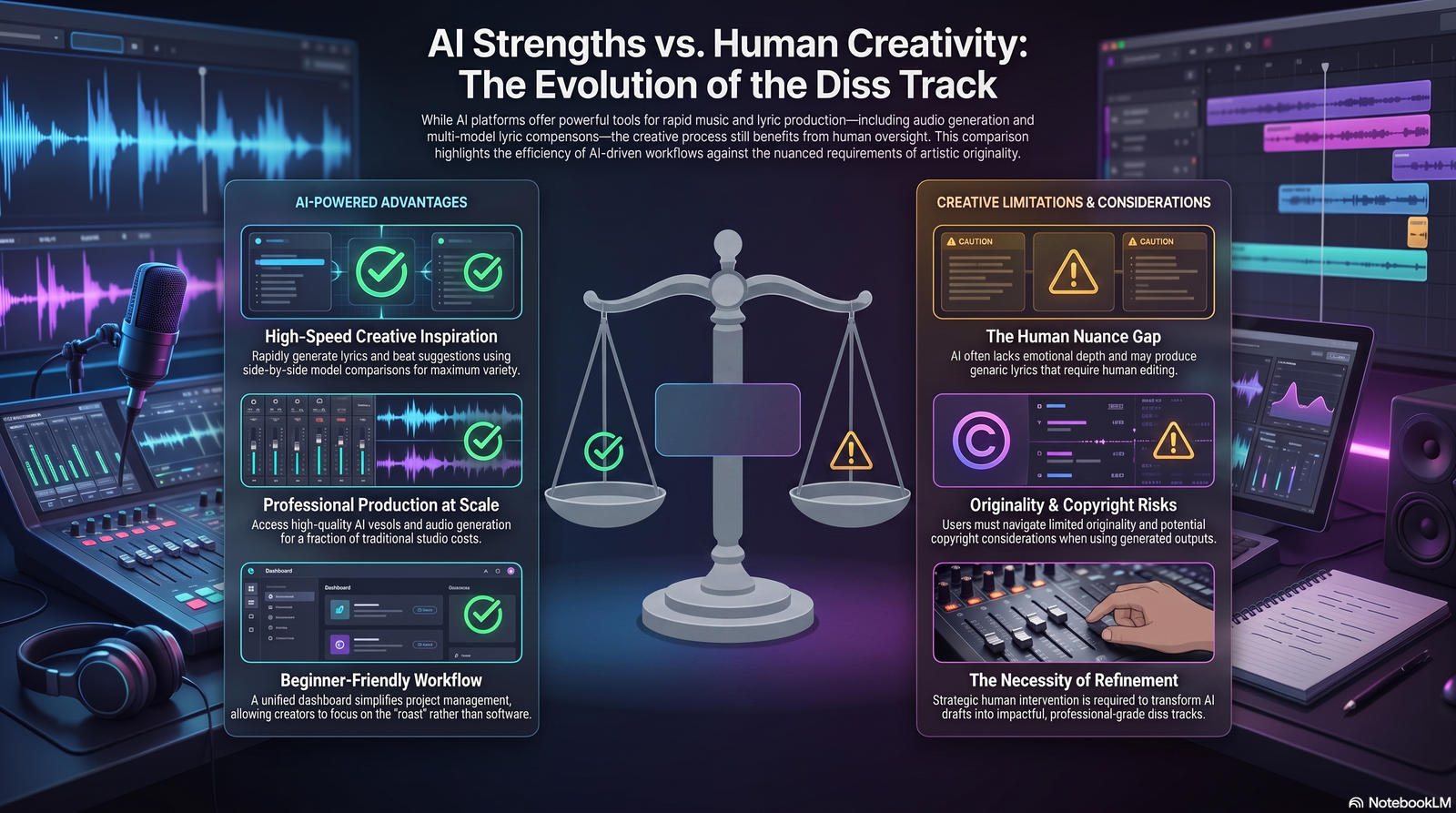 Pros and Cons of AI Diss Track Generators