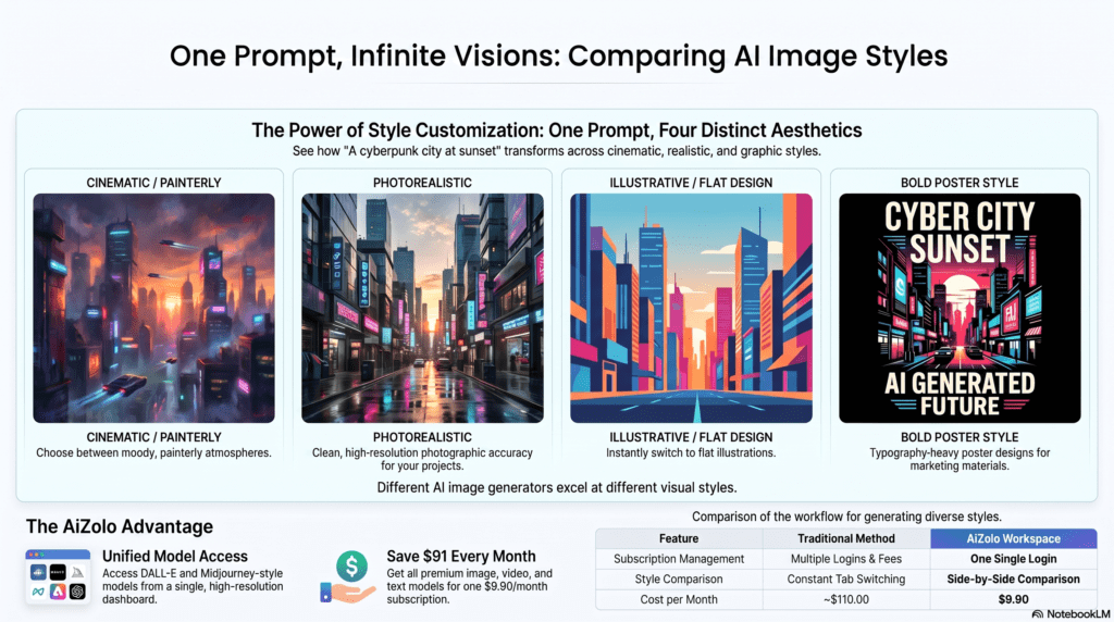 World Best AI in 2026: The Complete, Tested Comparison Guide 4 Comparison of best AI image generator outputs including Midjourney and Gemini styles