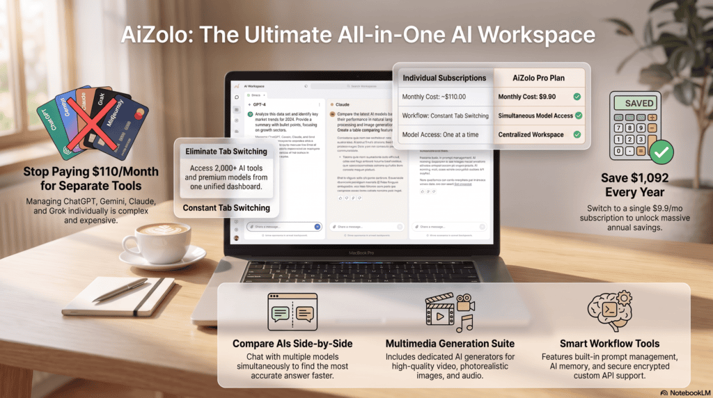 ai tools for daily business tasks shown on a laptop in a home office