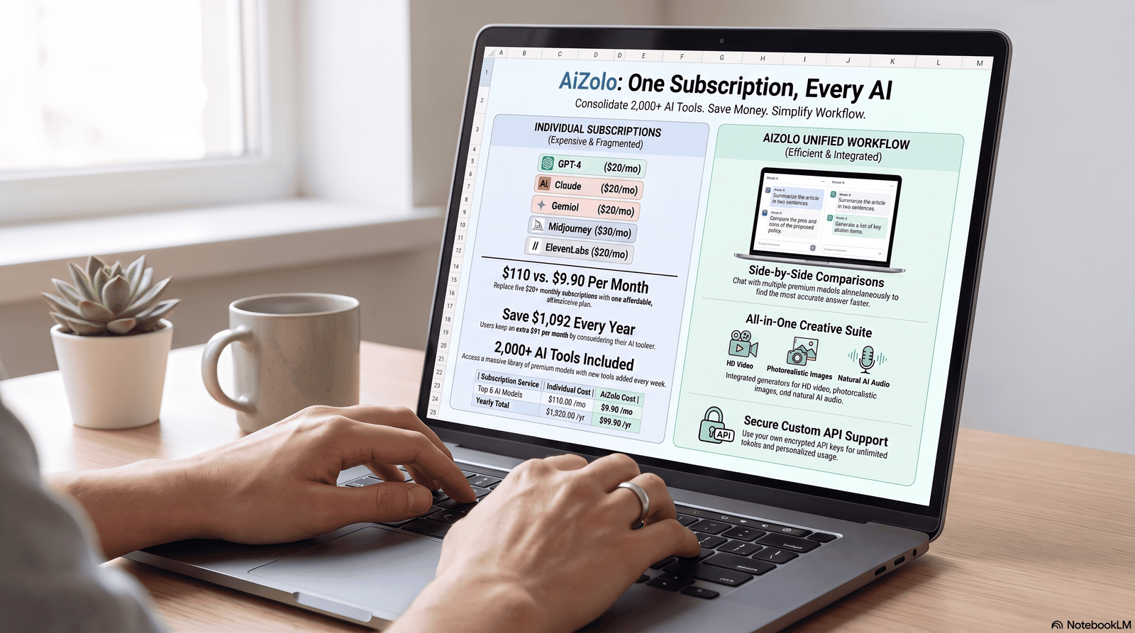 AI Tools for Daily Business Tasks: The Complete 2026 Buyer's Guide 19 business owner comparing AI workflow automation tools on laptop