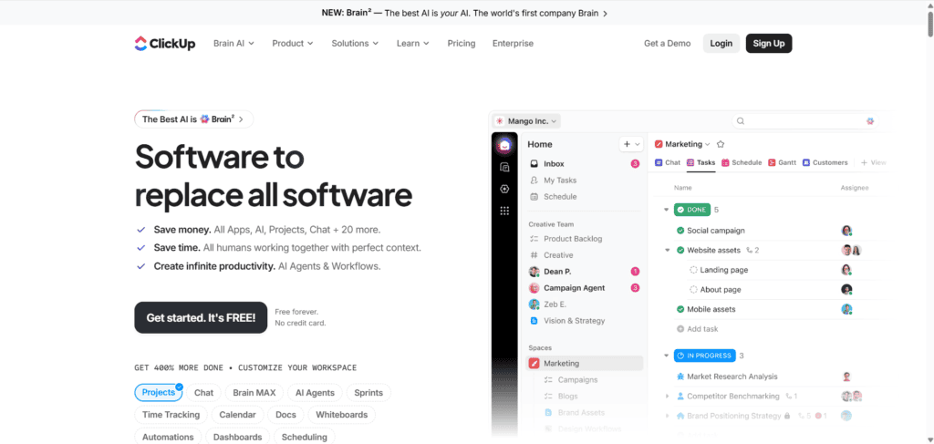 AI Tools for Daily Business Tasks: The Complete 2026 Buyer's Guide 13 ClickUp AI