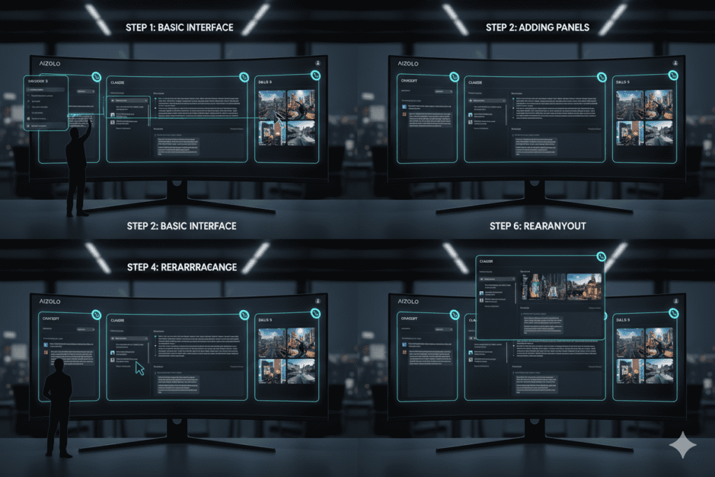 drag and drop AI dashboard