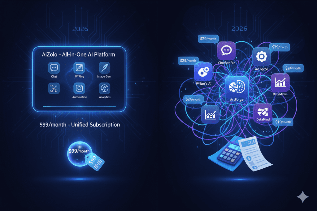 is aizolo better than buying individual AI tools