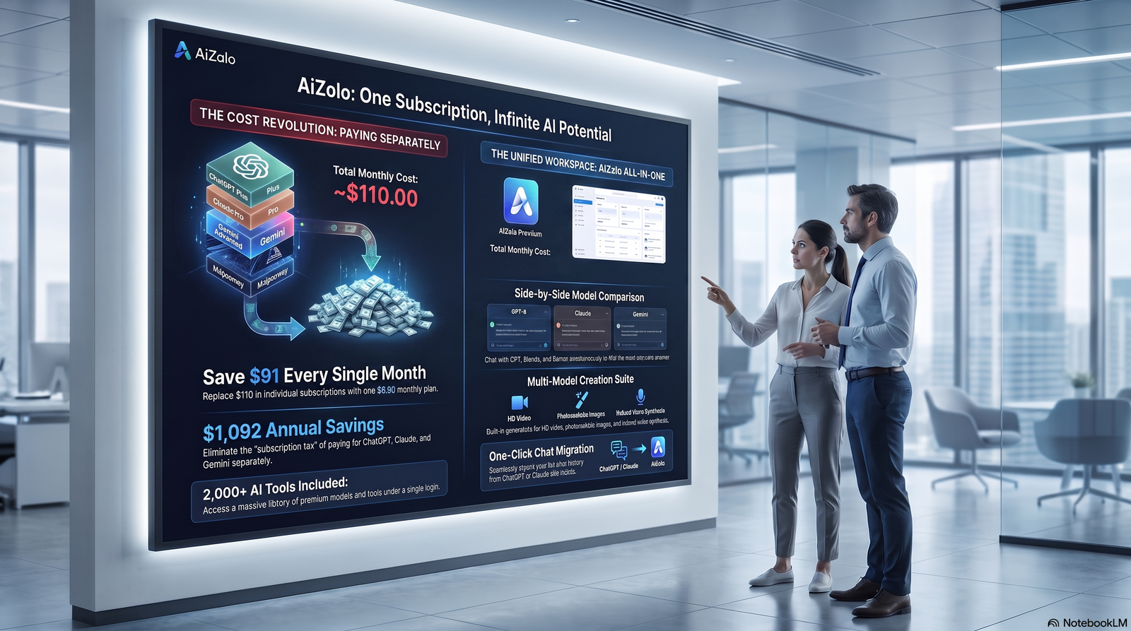 AI Tools for Daily Business Tasks: The Complete 2026 Buyer's Guide 23 office team discussing AI automation tools and future workflows