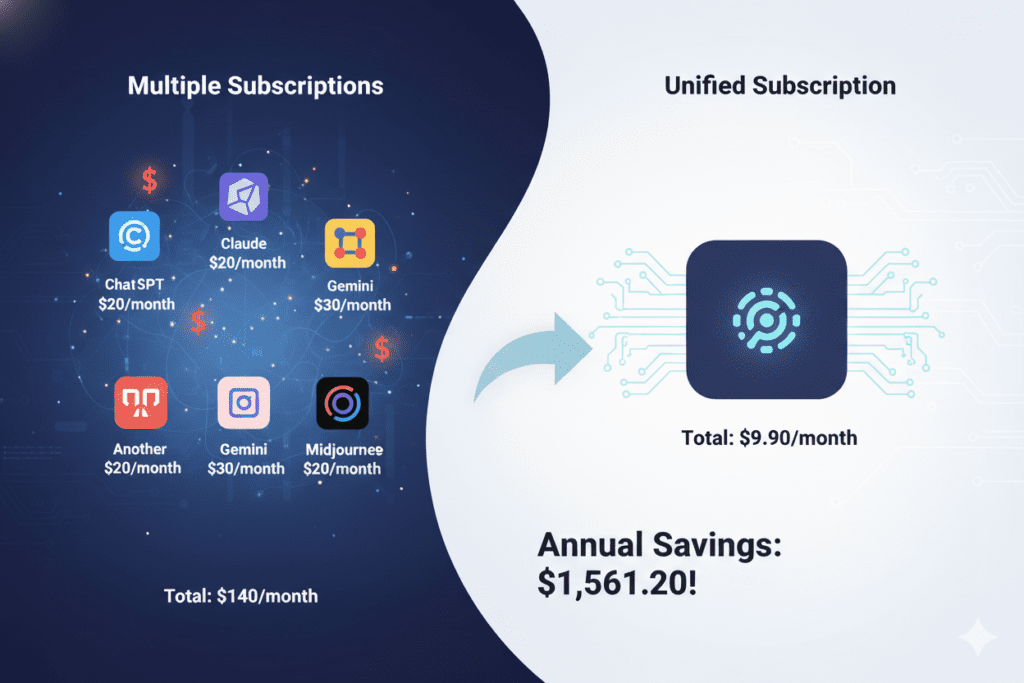 one subscription for multiple AI tools