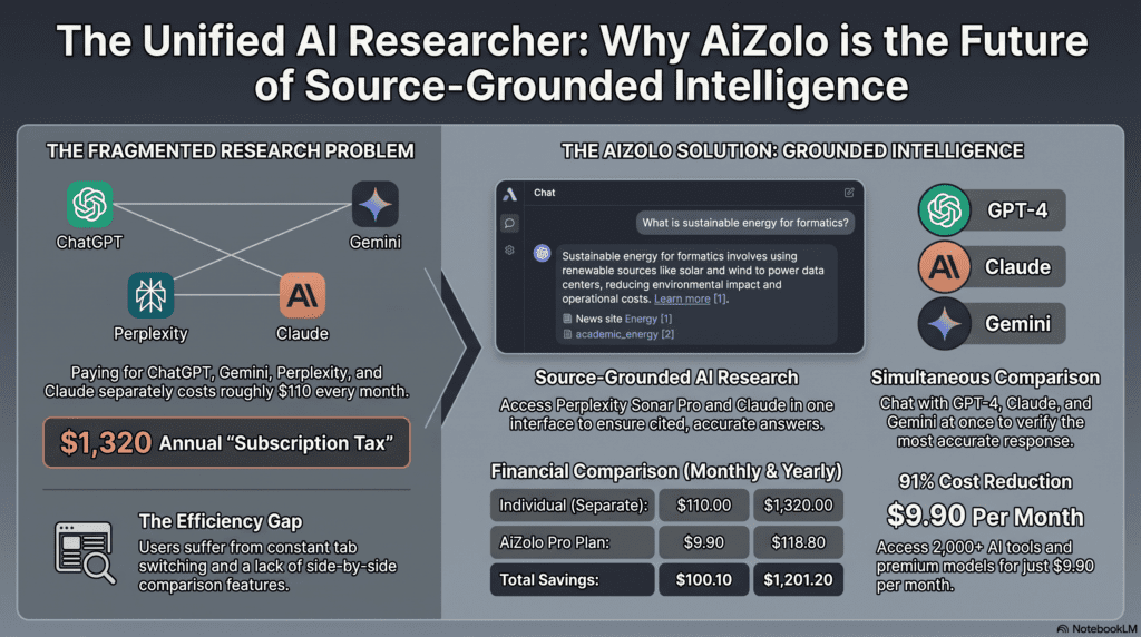 World Best AI in 2026: The Complete, Tested Comparison Guide 5 Screenshot of best AI research tool showing cited sources in an answer