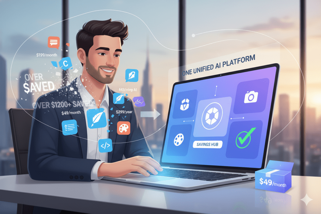 save money on AI tools subscription platform