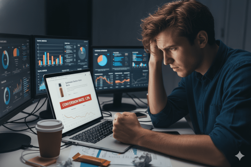 ai for rewriting low conversion product pages